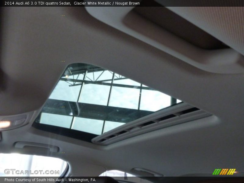 Glacier White Metallic / Nougat Brown 2014 Audi A6 3.0 TDI quattro Sedan