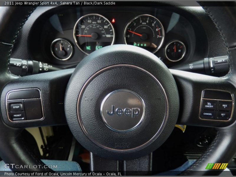 Sahara Tan / Black/Dark Saddle 2011 Jeep Wrangler Sport 4x4