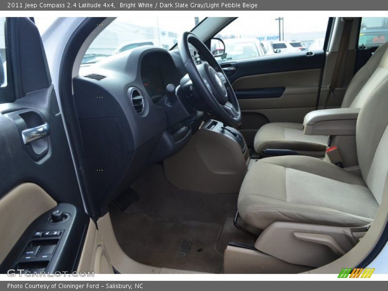 Bright White / Dark Slate Gray/Light Pebble Beige 2011 Jeep Compass 2.4 Latitude 4x4