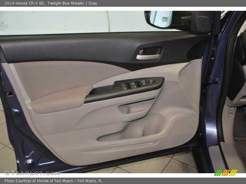 Twilight Blue Metallic / Gray 2014 Honda CR-V EX