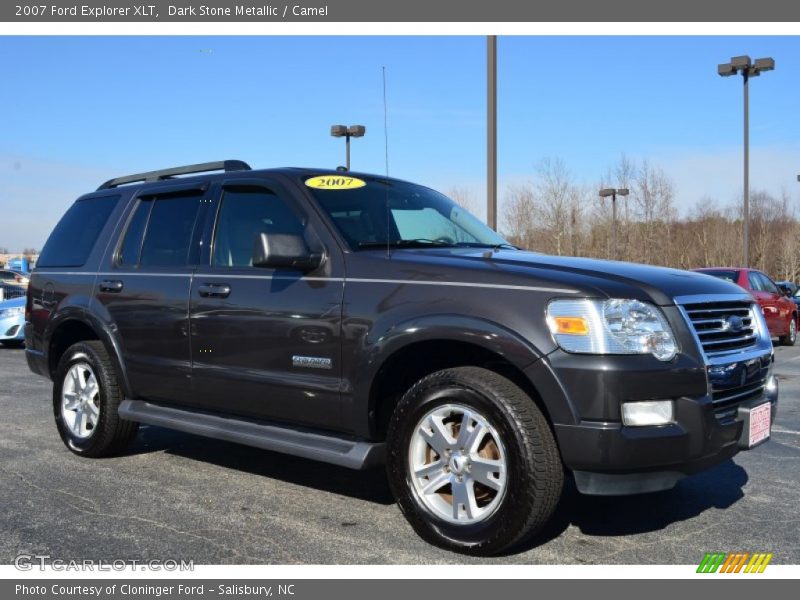 Dark Stone Metallic / Camel 2007 Ford Explorer XLT