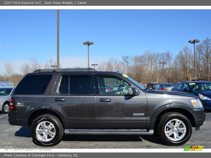 Dark Stone Metallic / Camel 2007 Ford Explorer XLT