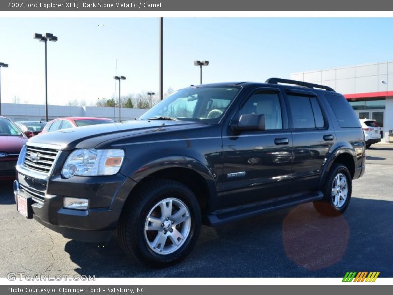 Dark Stone Metallic / Camel 2007 Ford Explorer XLT