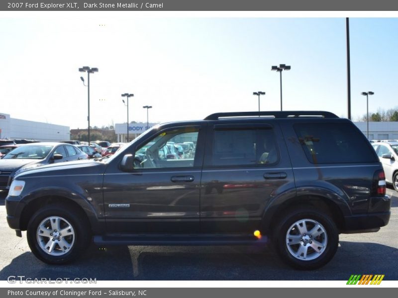 Dark Stone Metallic / Camel 2007 Ford Explorer XLT