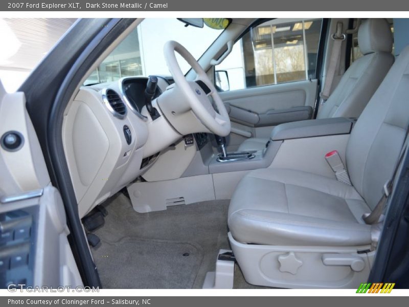Dark Stone Metallic / Camel 2007 Ford Explorer XLT