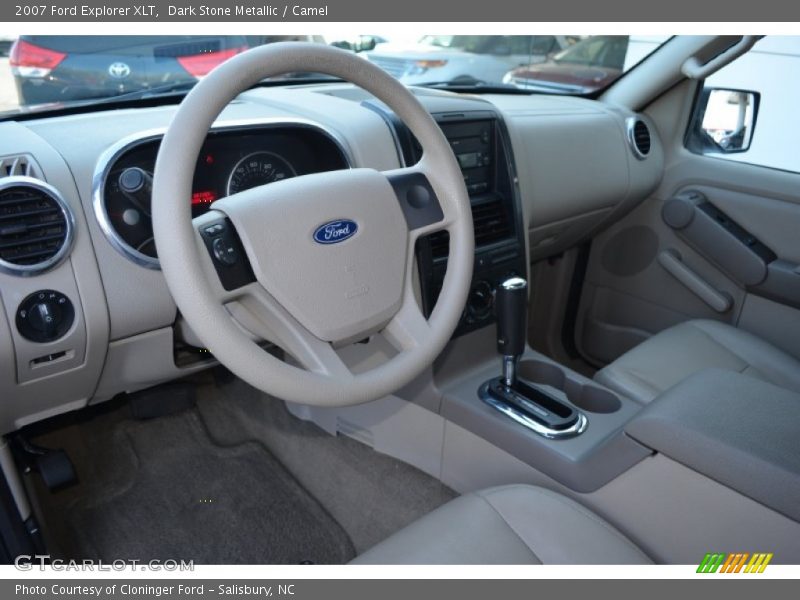 Dark Stone Metallic / Camel 2007 Ford Explorer XLT