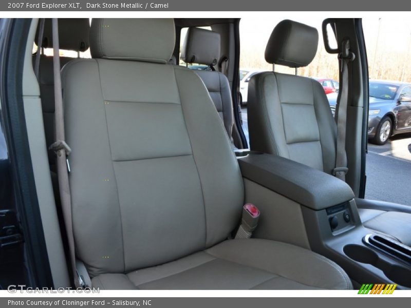 Dark Stone Metallic / Camel 2007 Ford Explorer XLT
