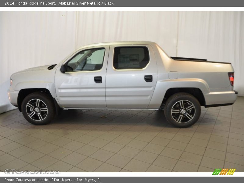 Alabaster Silver Metallic / Black 2014 Honda Ridgeline Sport