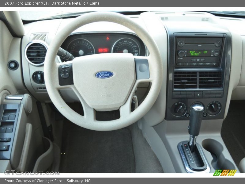 Dark Stone Metallic / Camel 2007 Ford Explorer XLT