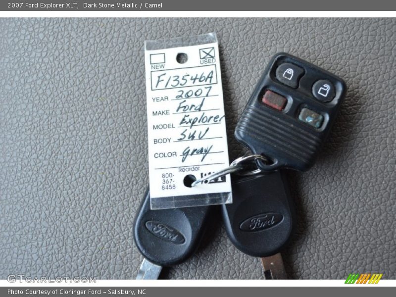 Dark Stone Metallic / Camel 2007 Ford Explorer XLT
