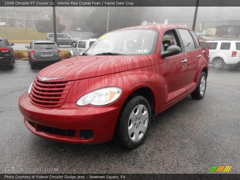 Inferno Red Crystal Pearl / Pastel Slate Gray 2008 Chrysler PT Cruiser LX
