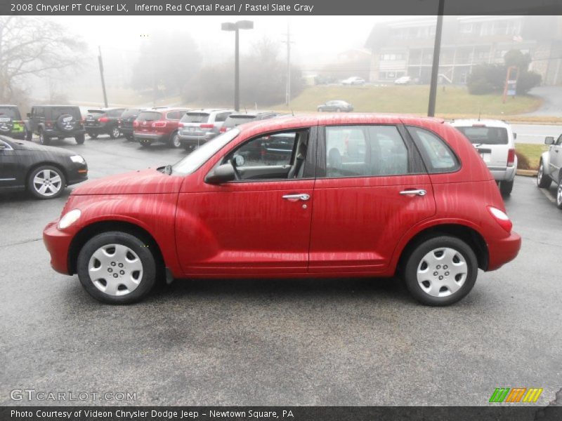 Inferno Red Crystal Pearl / Pastel Slate Gray 2008 Chrysler PT Cruiser LX