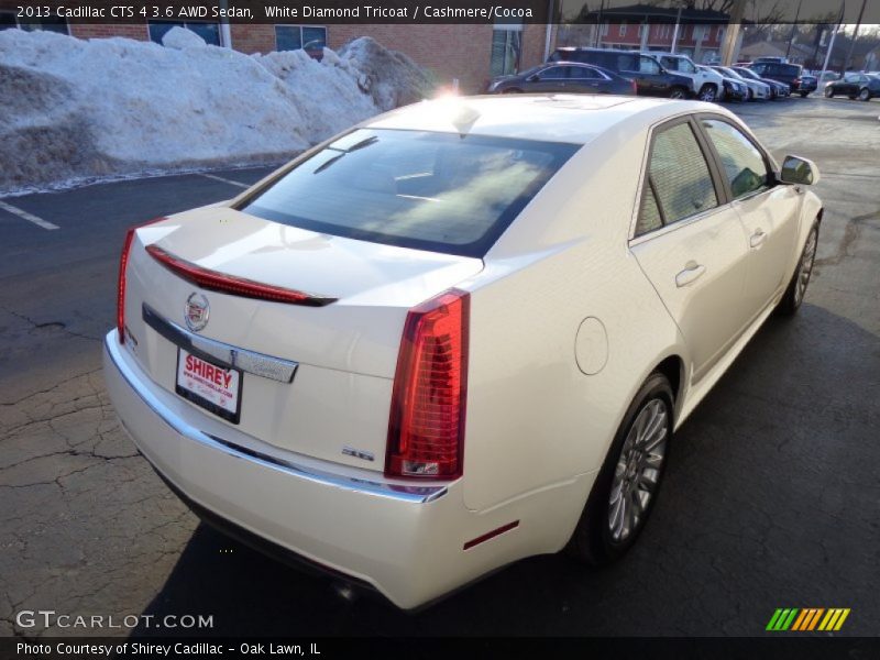 White Diamond Tricoat / Cashmere/Cocoa 2013 Cadillac CTS 4 3.6 AWD Sedan