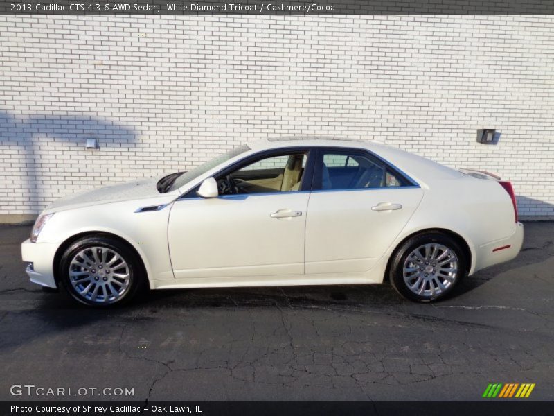 White Diamond Tricoat / Cashmere/Cocoa 2013 Cadillac CTS 4 3.6 AWD Sedan