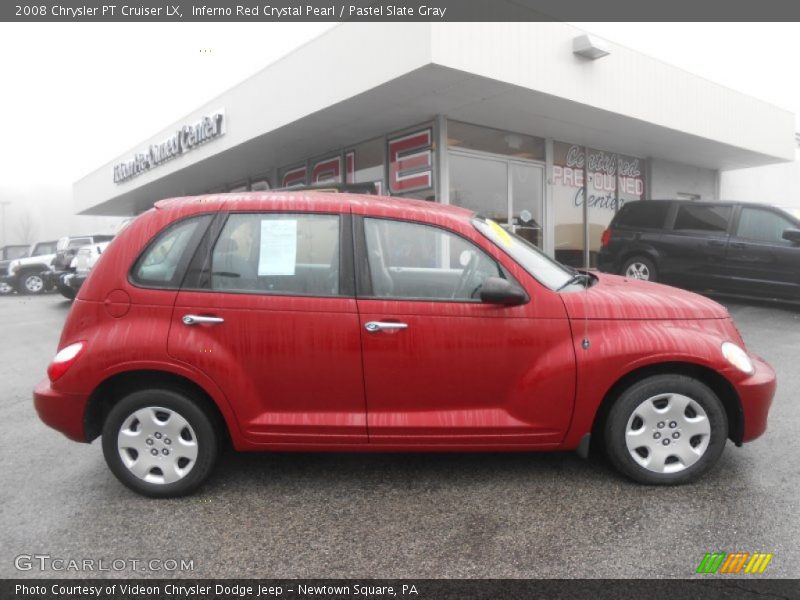Inferno Red Crystal Pearl / Pastel Slate Gray 2008 Chrysler PT Cruiser LX