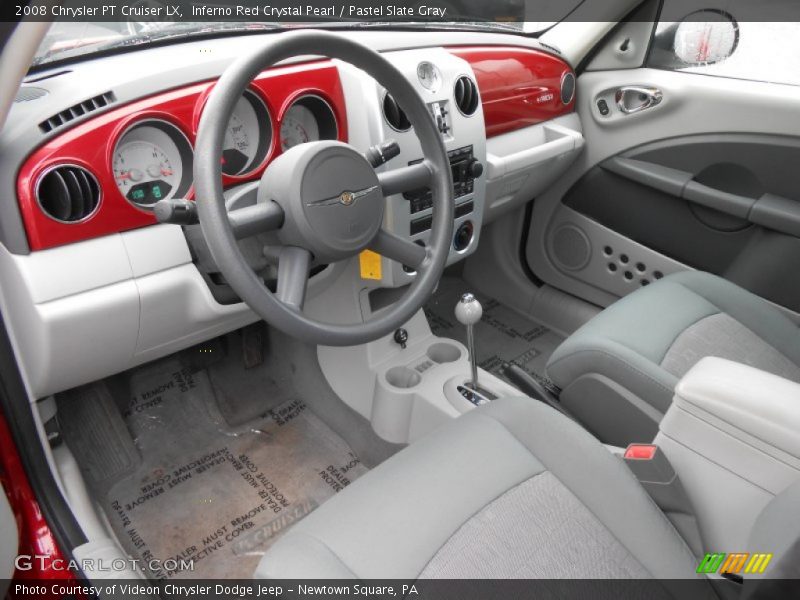 Inferno Red Crystal Pearl / Pastel Slate Gray 2008 Chrysler PT Cruiser LX