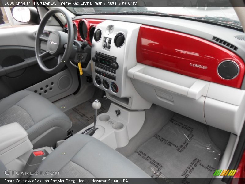Inferno Red Crystal Pearl / Pastel Slate Gray 2008 Chrysler PT Cruiser LX