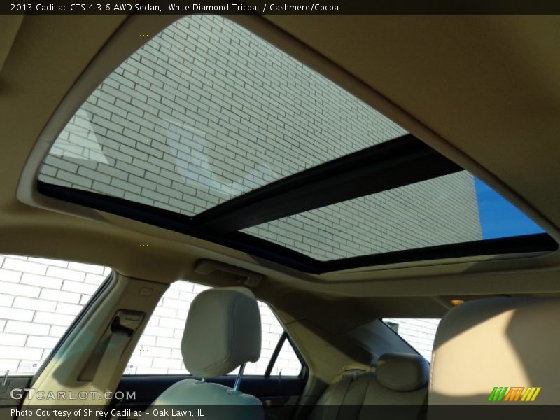 White Diamond Tricoat / Cashmere/Cocoa 2013 Cadillac CTS 4 3.6 AWD Sedan