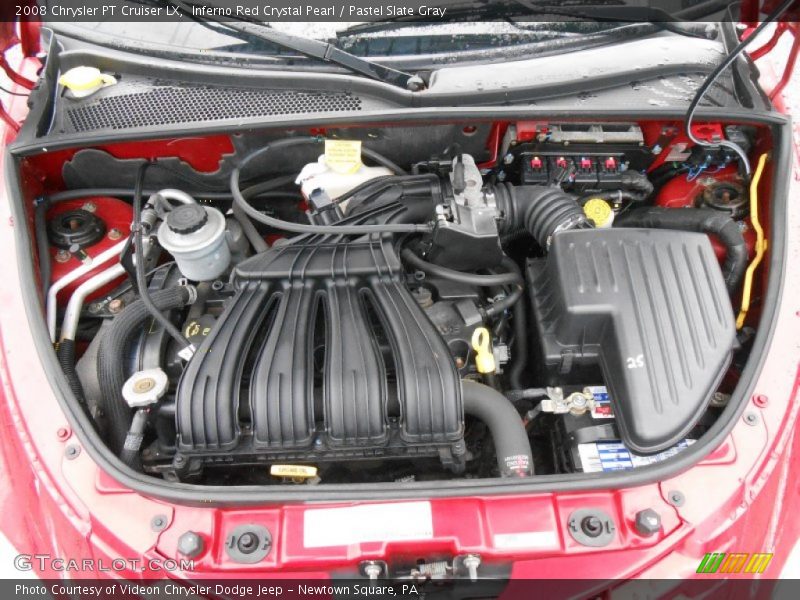 Inferno Red Crystal Pearl / Pastel Slate Gray 2008 Chrysler PT Cruiser LX