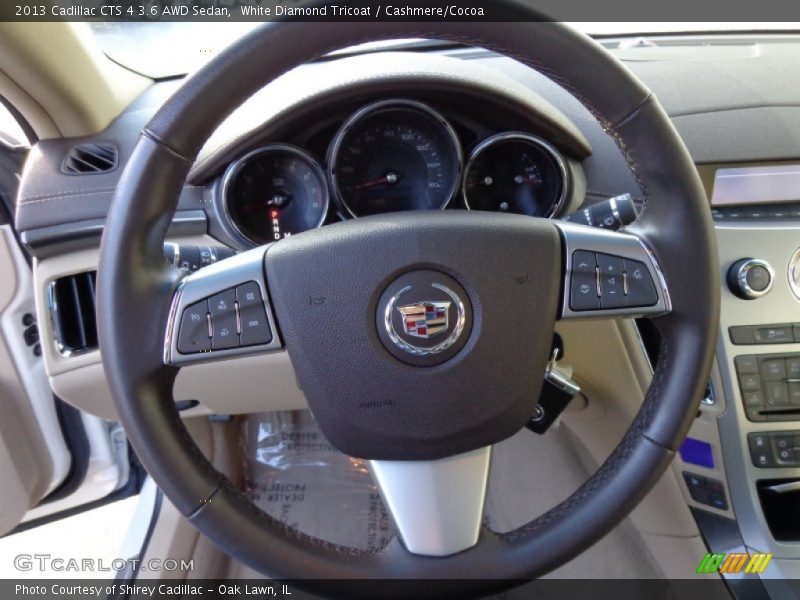 White Diamond Tricoat / Cashmere/Cocoa 2013 Cadillac CTS 4 3.6 AWD Sedan