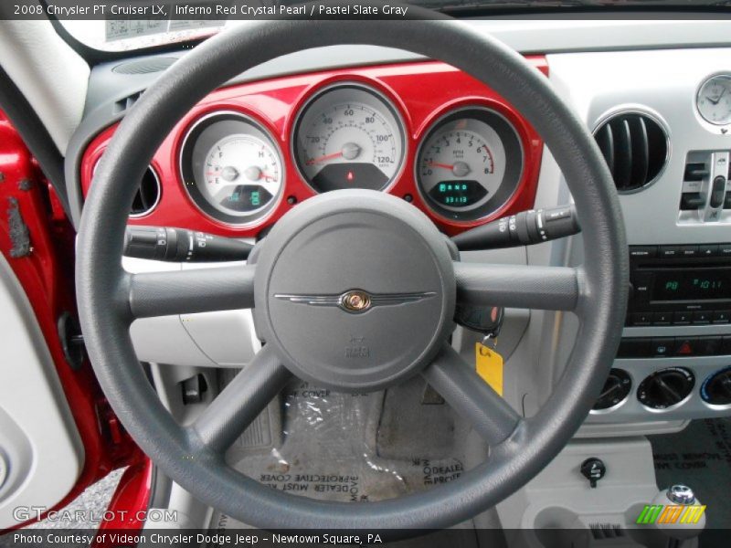 Inferno Red Crystal Pearl / Pastel Slate Gray 2008 Chrysler PT Cruiser LX