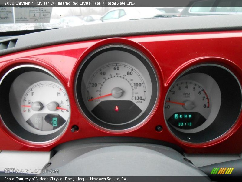 Inferno Red Crystal Pearl / Pastel Slate Gray 2008 Chrysler PT Cruiser LX