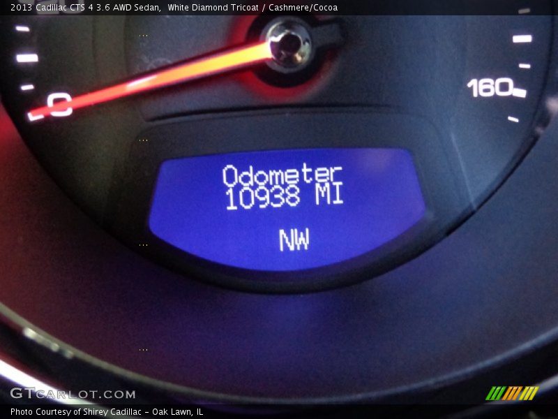White Diamond Tricoat / Cashmere/Cocoa 2013 Cadillac CTS 4 3.6 AWD Sedan