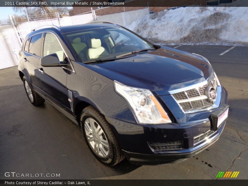 Imperial Blue Metallic / Shale/Brownstone 2011 Cadillac SRX FWD