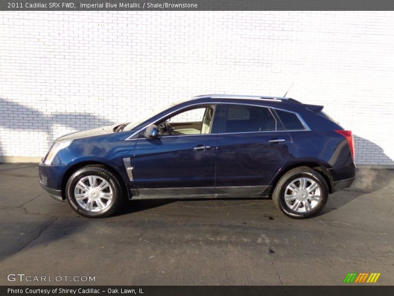 Imperial Blue Metallic / Shale/Brownstone 2011 Cadillac SRX FWD