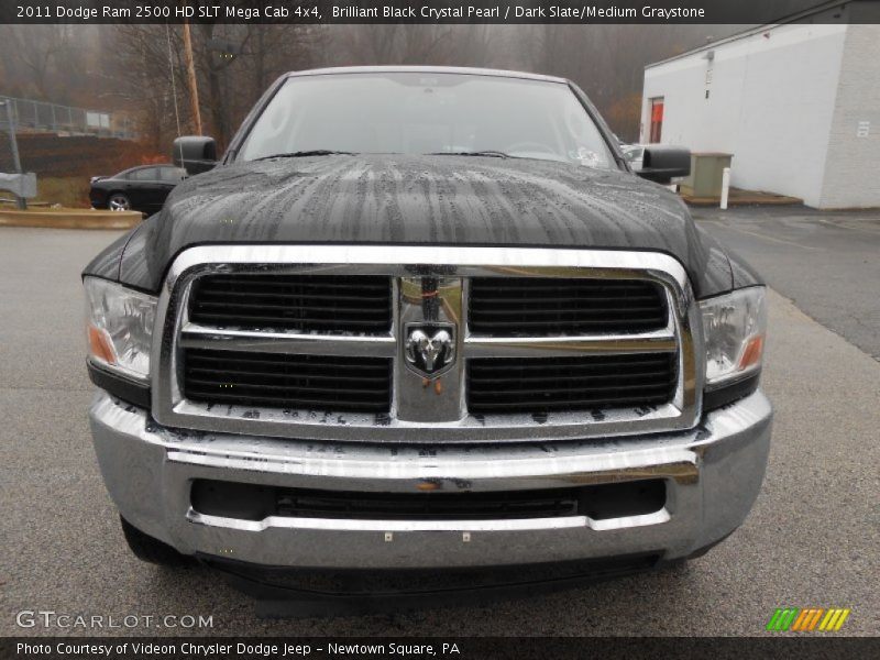 Brilliant Black Crystal Pearl / Dark Slate/Medium Graystone 2011 Dodge Ram 2500 HD SLT Mega Cab 4x4