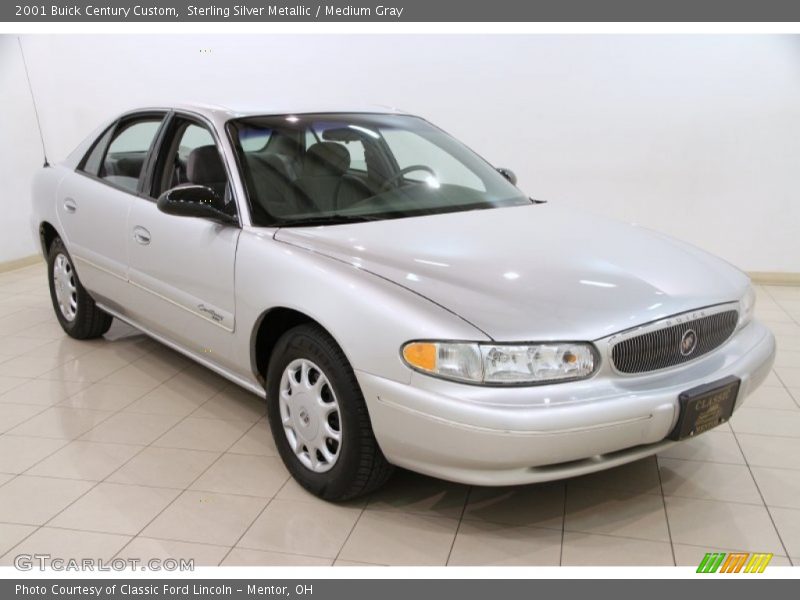 Sterling Silver Metallic / Medium Gray 2001 Buick Century Custom