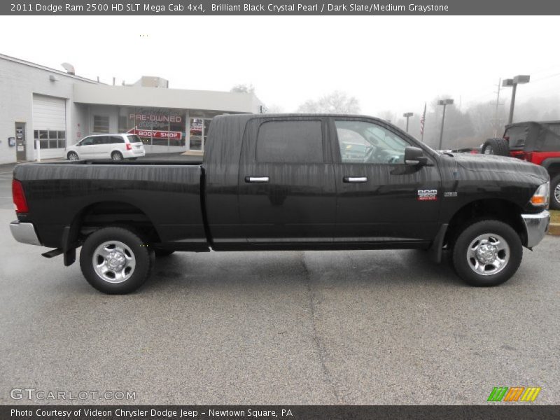 Brilliant Black Crystal Pearl / Dark Slate/Medium Graystone 2011 Dodge Ram 2500 HD SLT Mega Cab 4x4