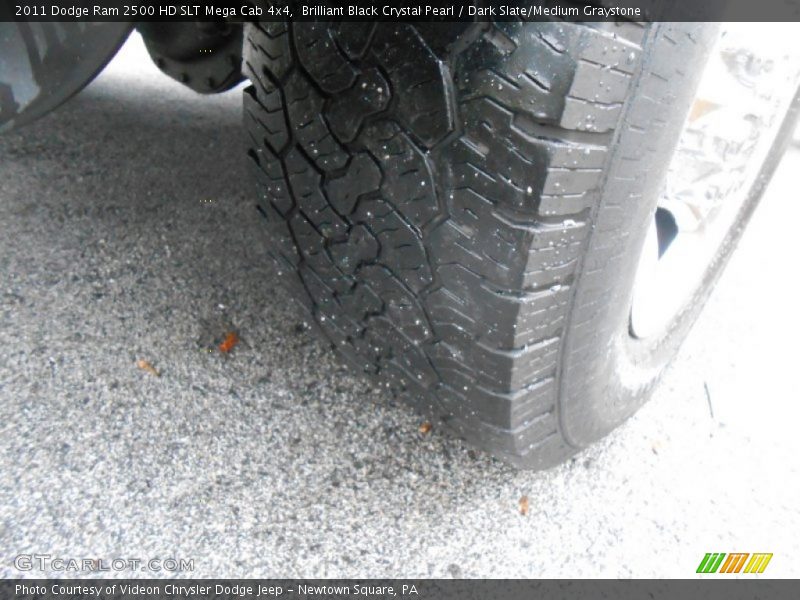Brilliant Black Crystal Pearl / Dark Slate/Medium Graystone 2011 Dodge Ram 2500 HD SLT Mega Cab 4x4