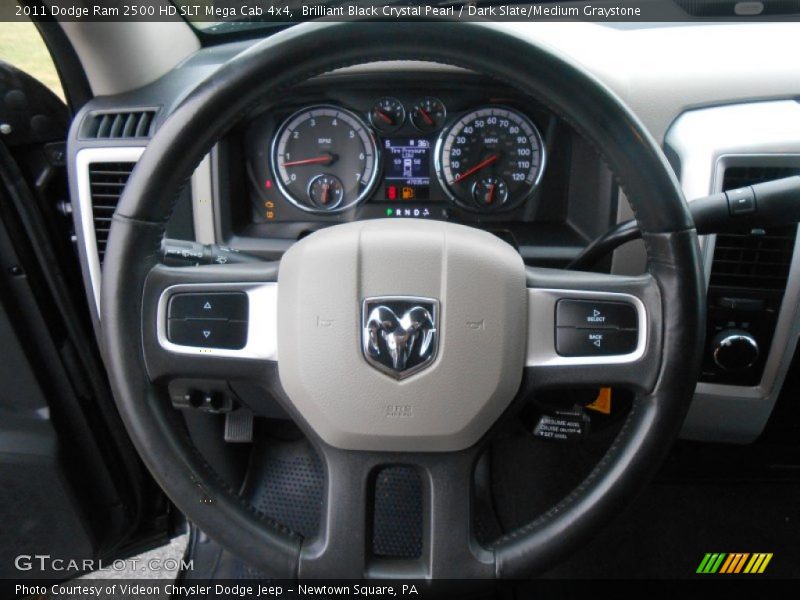  2011 Ram 2500 HD SLT Mega Cab 4x4 Steering Wheel