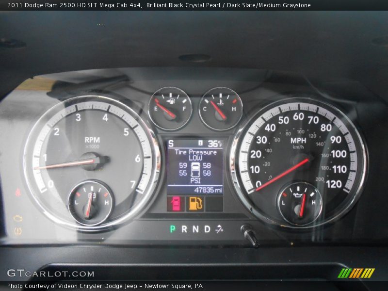  2011 Ram 2500 HD SLT Mega Cab 4x4 SLT Mega Cab 4x4 Gauges