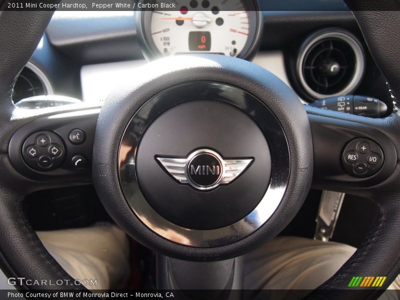 Pepper White / Carbon Black 2011 Mini Cooper Hardtop