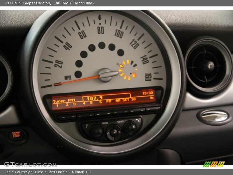 Chili Red / Carbon Black 2011 Mini Cooper Hardtop