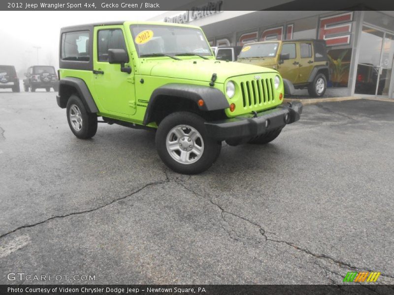 Gecko Green / Black 2012 Jeep Wrangler Sport 4x4