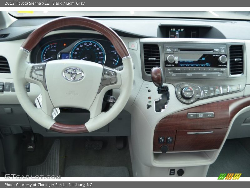 Black / Light Gray 2013 Toyota Sienna XLE