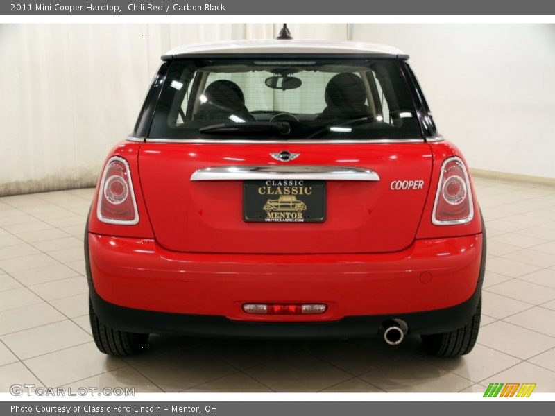 Chili Red / Carbon Black 2011 Mini Cooper Hardtop