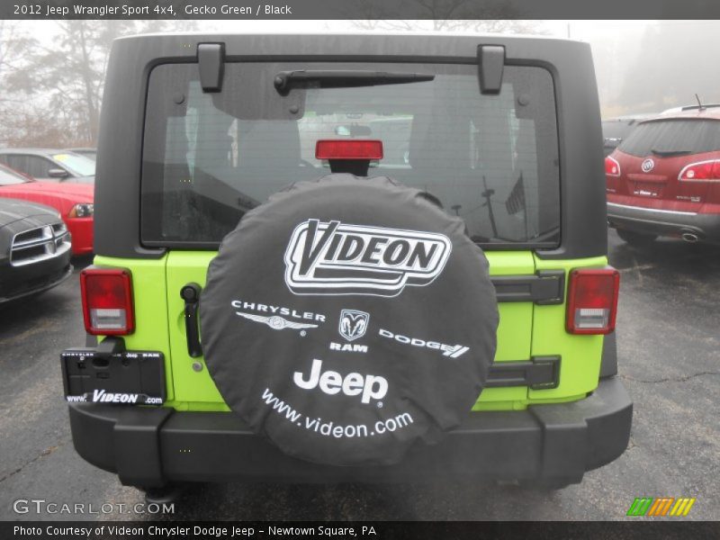 Gecko Green / Black 2012 Jeep Wrangler Sport 4x4