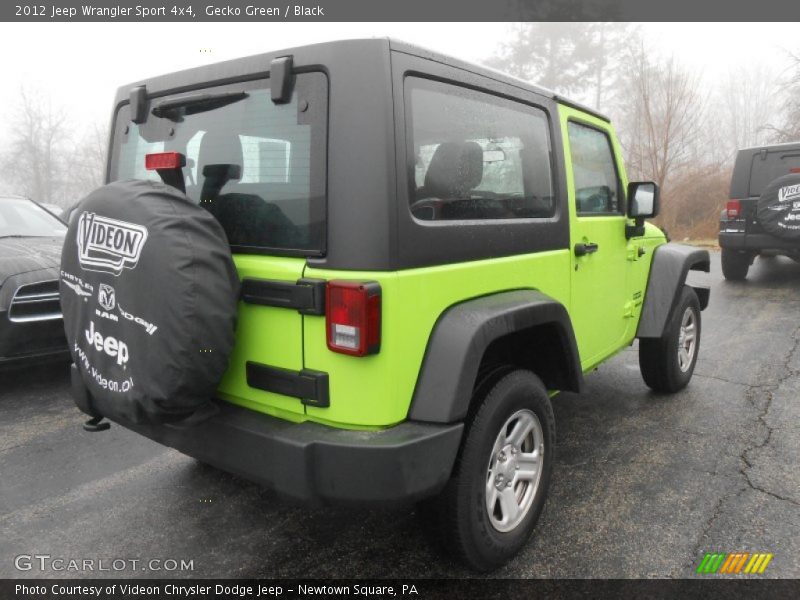 Gecko Green / Black 2012 Jeep Wrangler Sport 4x4