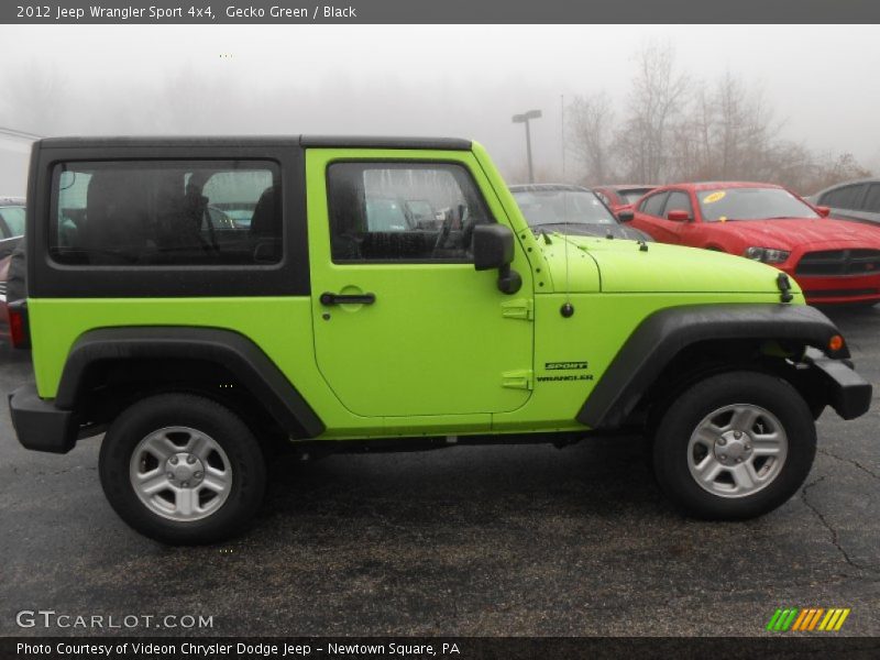 Gecko Green / Black 2012 Jeep Wrangler Sport 4x4