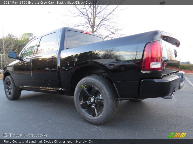 Black / Black/Diesel Gray 2014 Ram 1500 Express Crew Cab