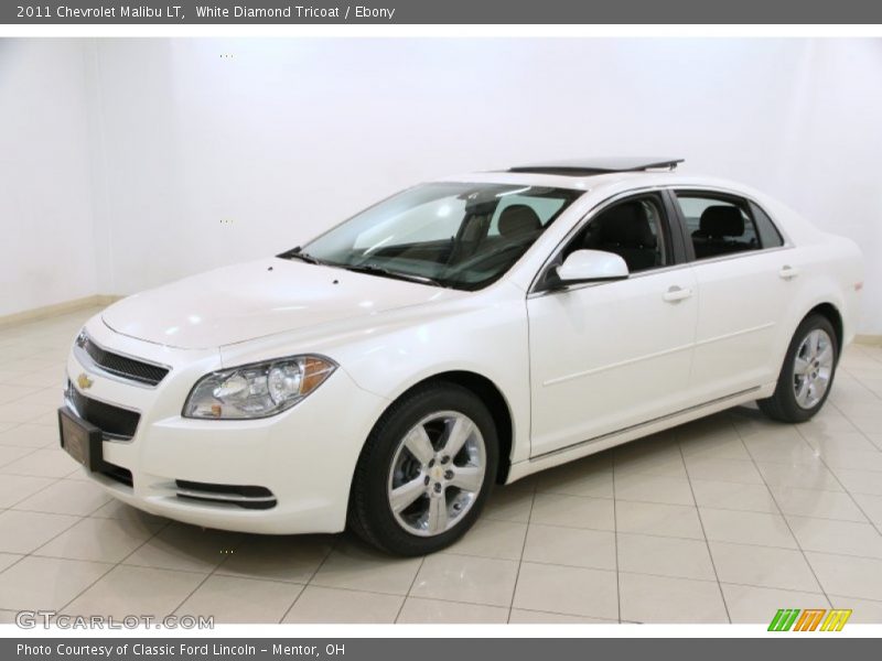 White Diamond Tricoat / Ebony 2011 Chevrolet Malibu LT