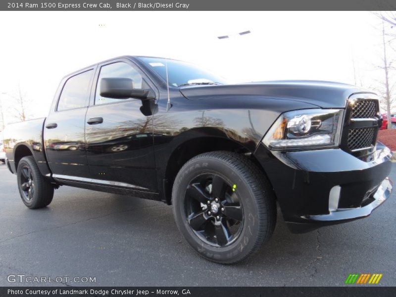 Black / Black/Diesel Gray 2014 Ram 1500 Express Crew Cab