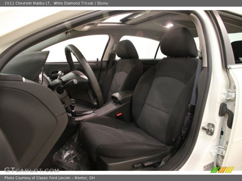 White Diamond Tricoat / Ebony 2011 Chevrolet Malibu LT