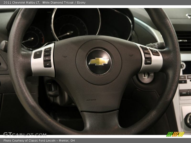 White Diamond Tricoat / Ebony 2011 Chevrolet Malibu LT