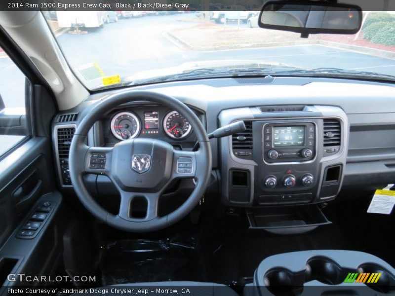 Black / Black/Diesel Gray 2014 Ram 1500 Express Crew Cab