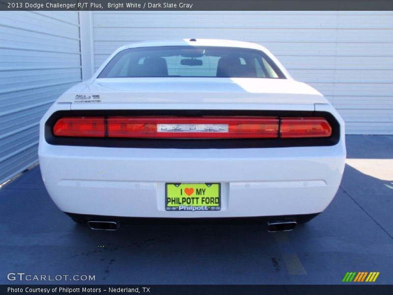 Bright White / Dark Slate Gray 2013 Dodge Challenger R/T Plus